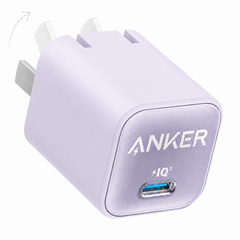 Anker 511 Nano 3 30W USB-C charger in Lilac Purple