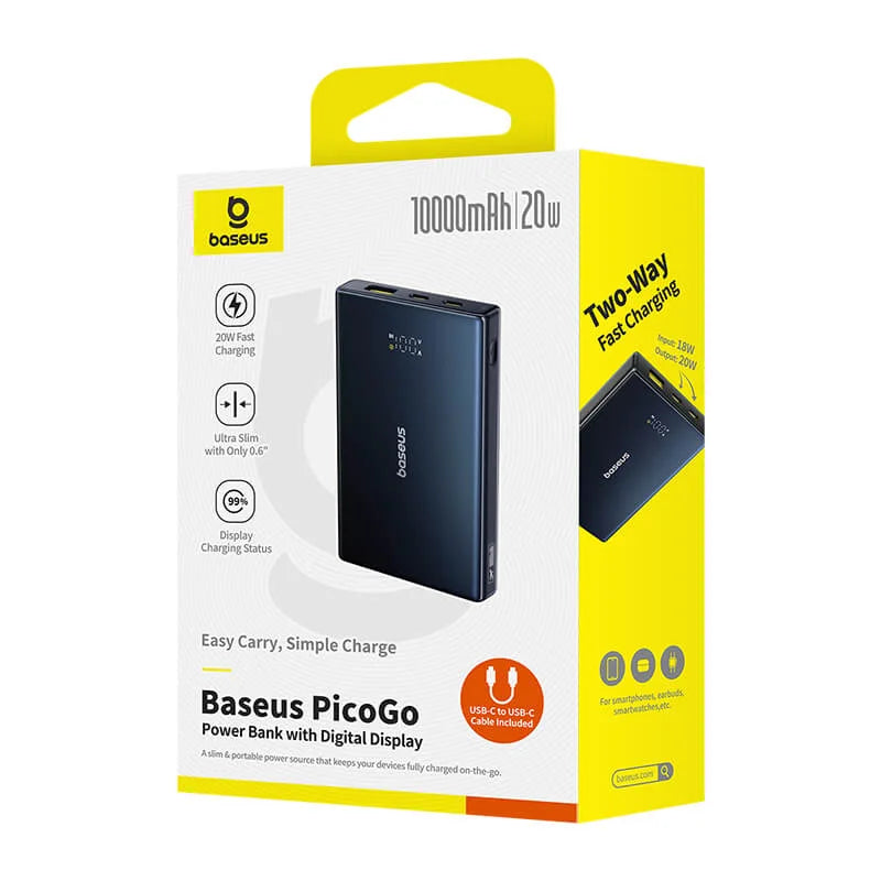 Baseus PicoGo 10000mAh 20W Digital Display Power Bank Price in Pakistan