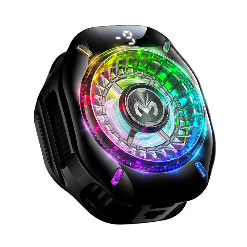 Memo CX10 Mobile Cooling Fan With Digital Display – High-Speed Gaming Phone Cooler, Magnetic Clip & RGB