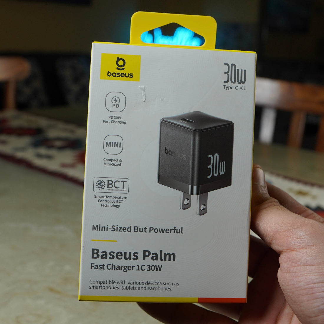Baseus Palm 30W USB-C Fast Charger | Compact PD Quick Charging Adapter