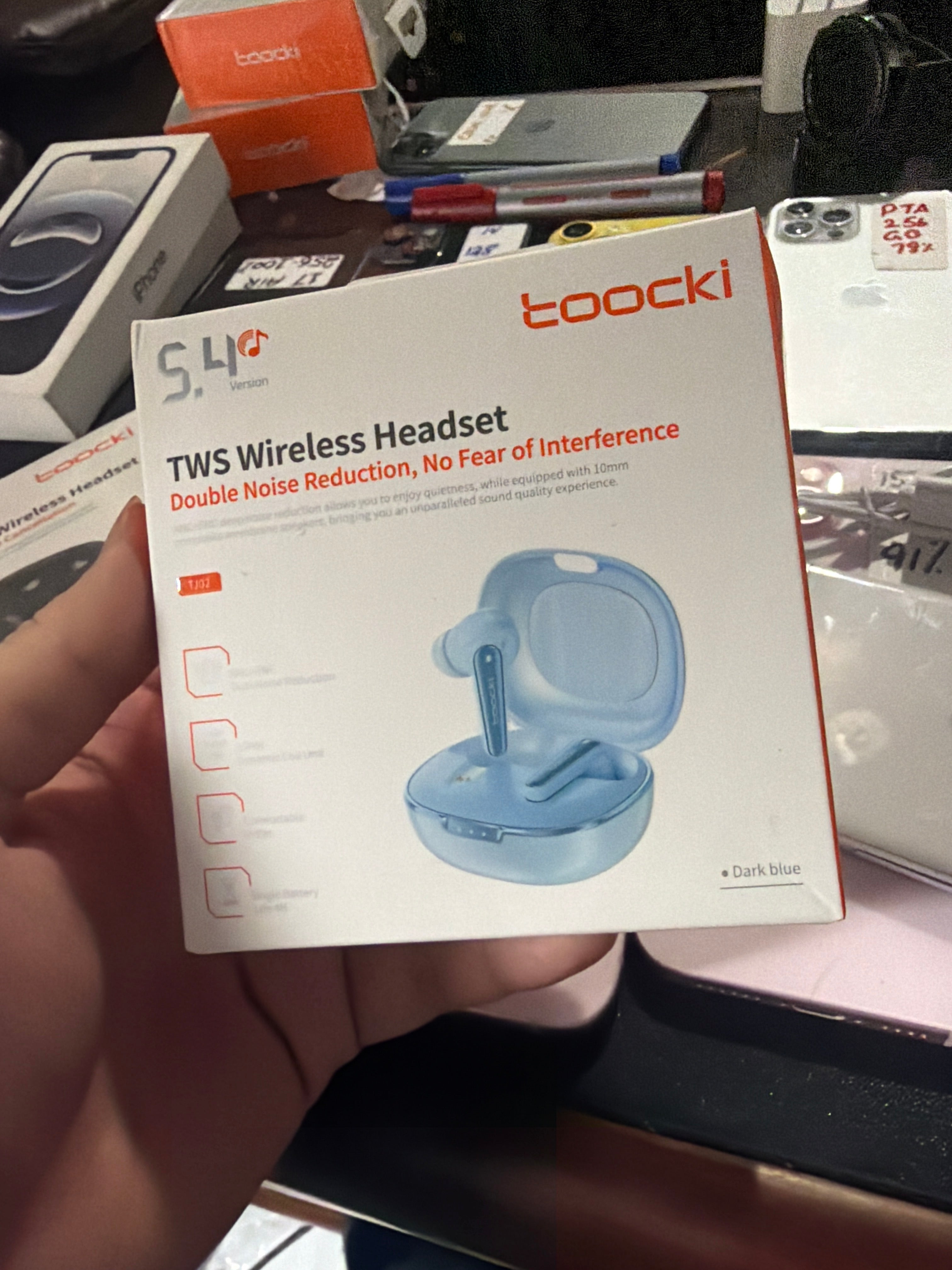Toocki TJ02, Great Mic quality. ANC Bluetooth Earphone 5.4 Dual