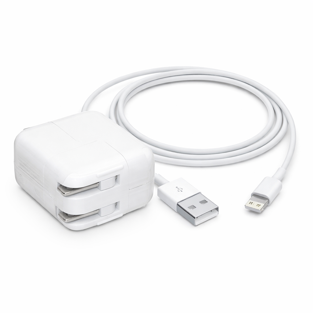 Apple 12W Adapter + Lightning to USB-A Cable Bundle – 100% Original Open Packaging