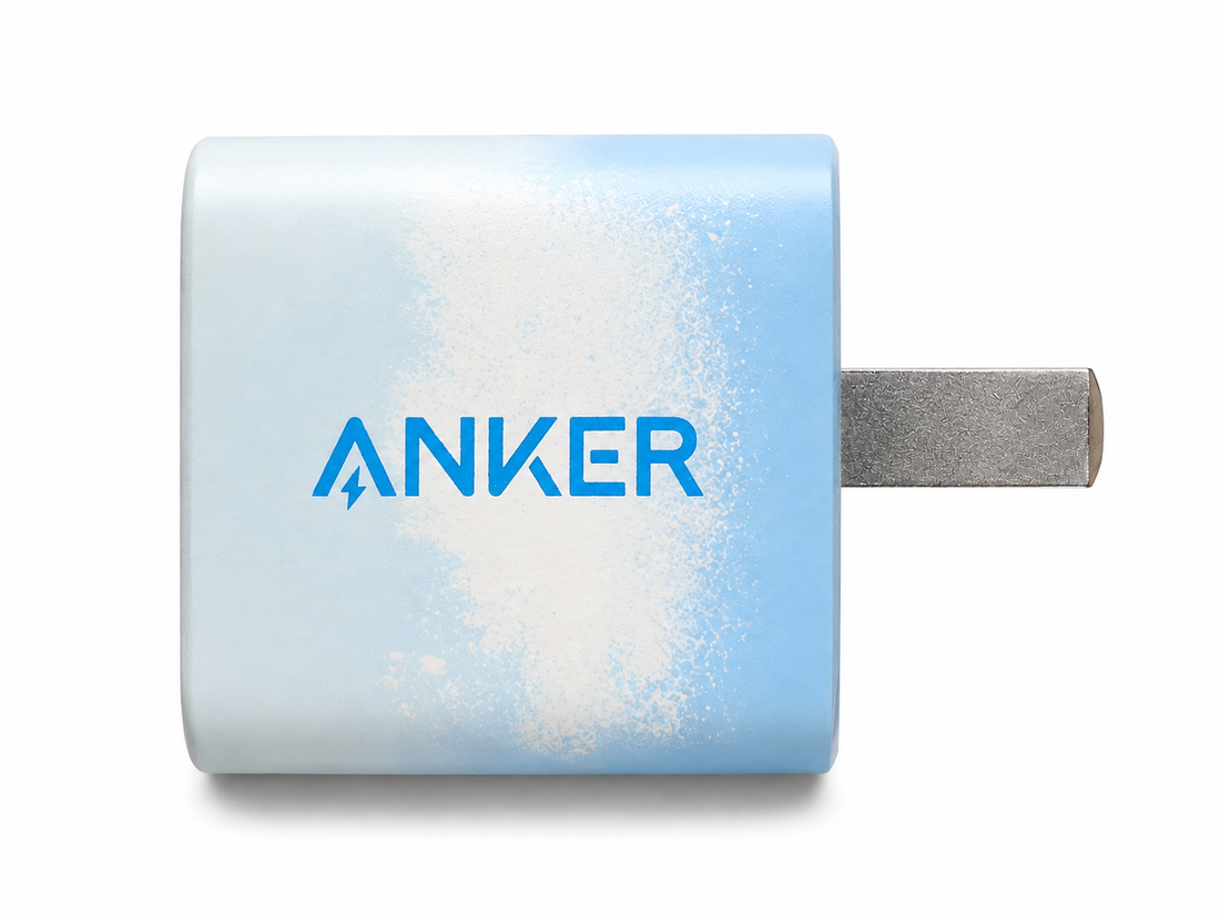 Anker PowerPort III Nano 20W USB-C charger, blue tie-dye