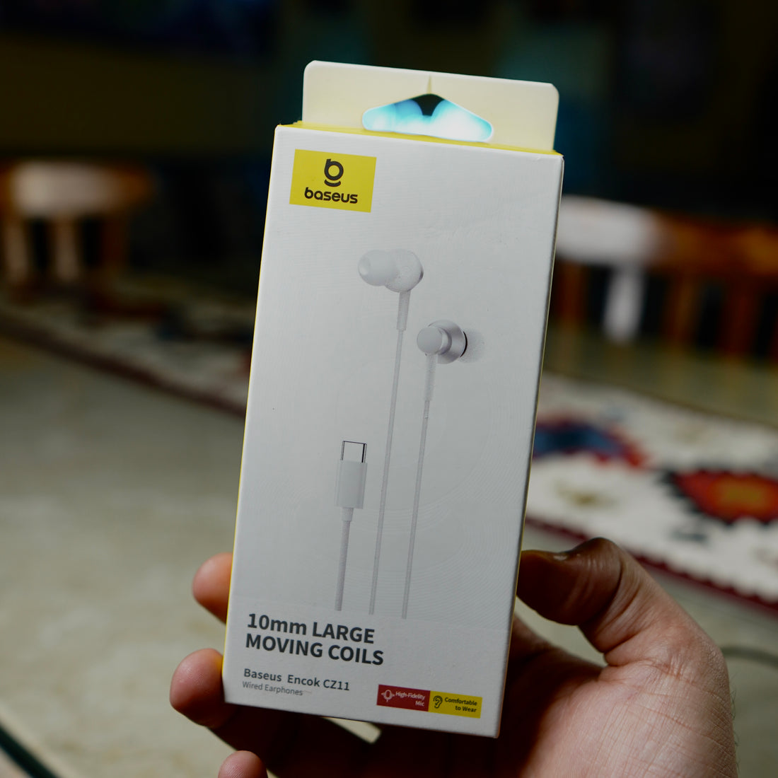 Baseus Encok CZ11 Wired Earphones, Type-C | HD Sound, Deep Bass, In-Line Mic