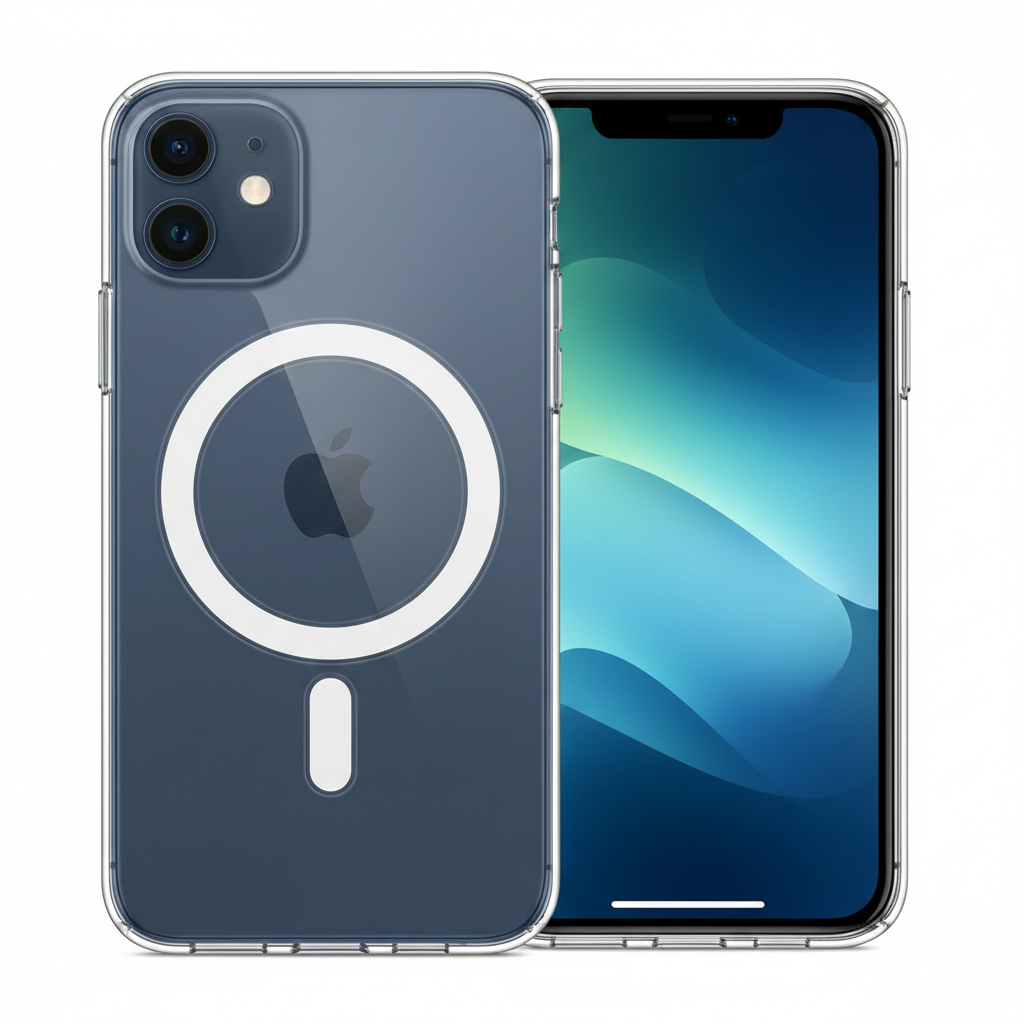 Clear MagSafe Case for iPhone – Strong Magnetic Ring, Slim Transparent Protective Cover