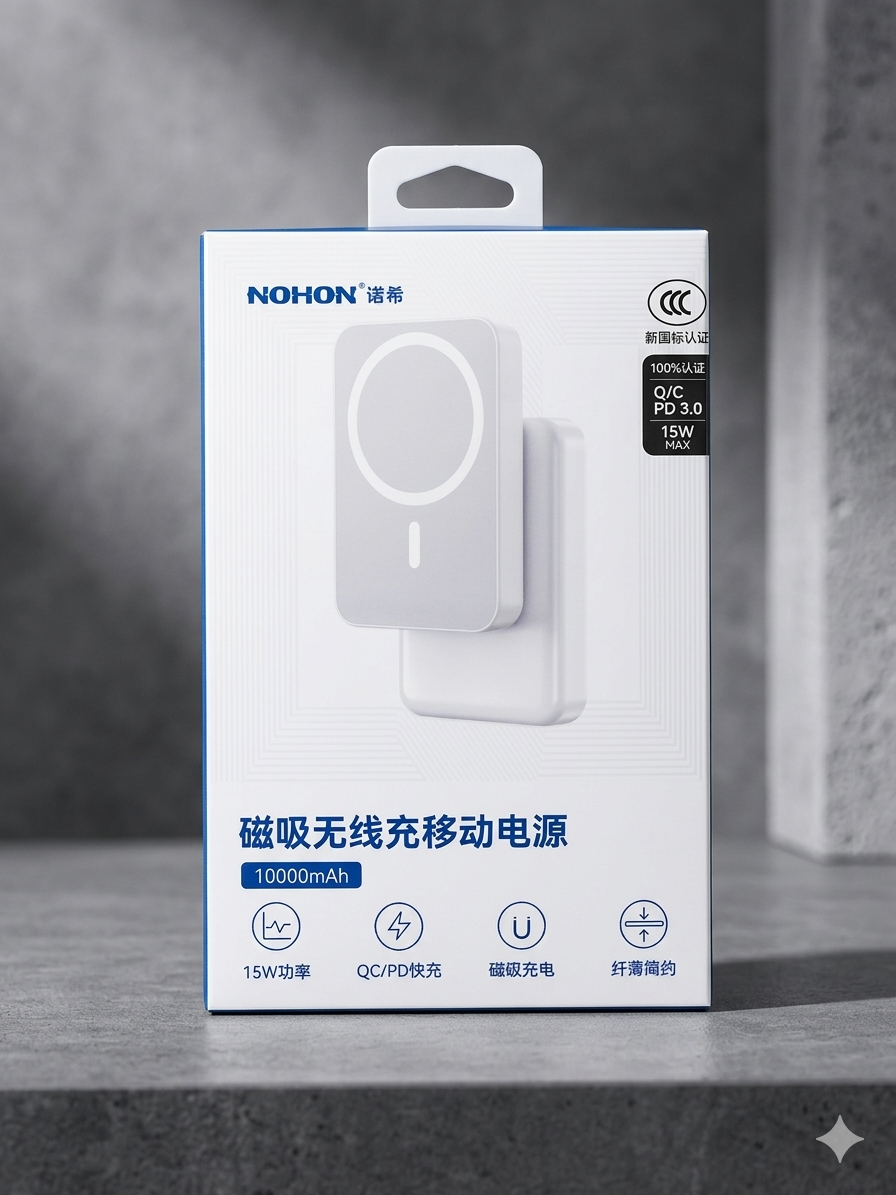 NOHON NX-YSP04 10000mAh 15w Magnetic Wireless Power Bank – 20W PD Fast Charging Portable Powerbank
