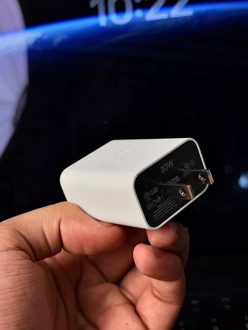 Google Pixel 30W Original Charger + USB-C Cable (Box Pulled | 100% Genuine | Fast Charging)