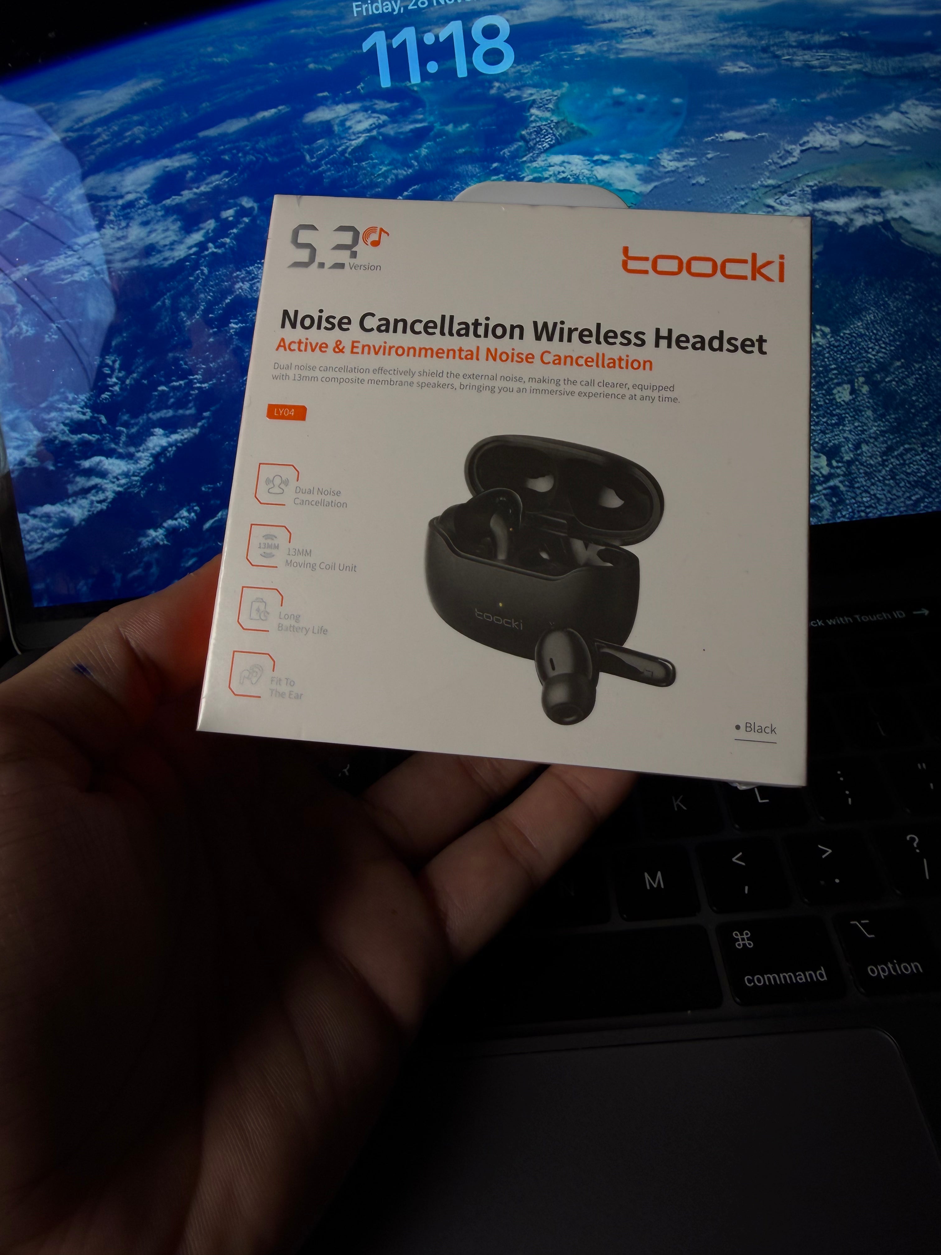TOOCKI LY04 – True Wireless Earbuds | Deep Bass, Bluetooth 5.3, Type-C Charging & Long Battery Life