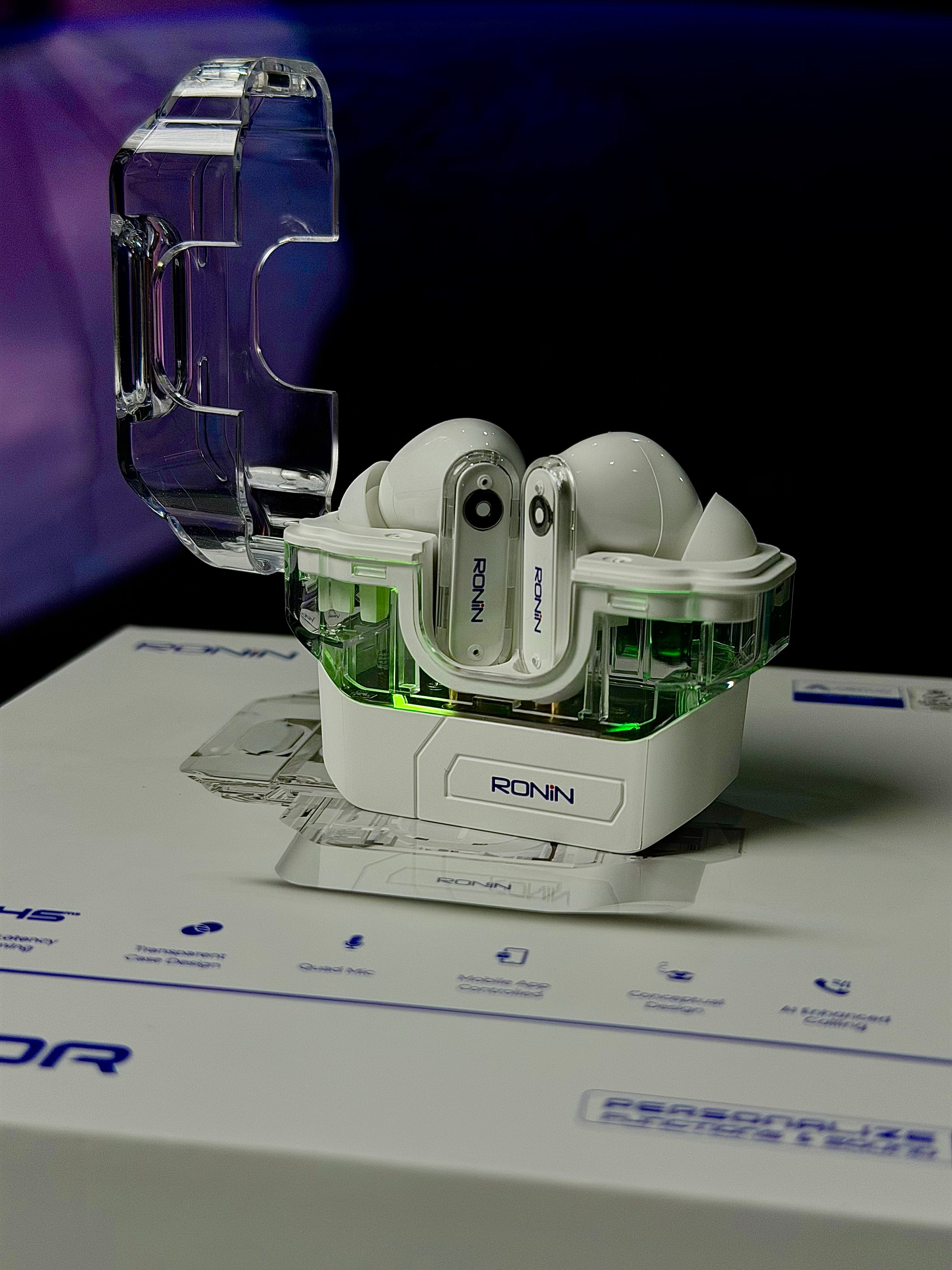 Ronin R-7105 Wireless Earbuds – Deep Bass, HD Sound, Long Battery Backup