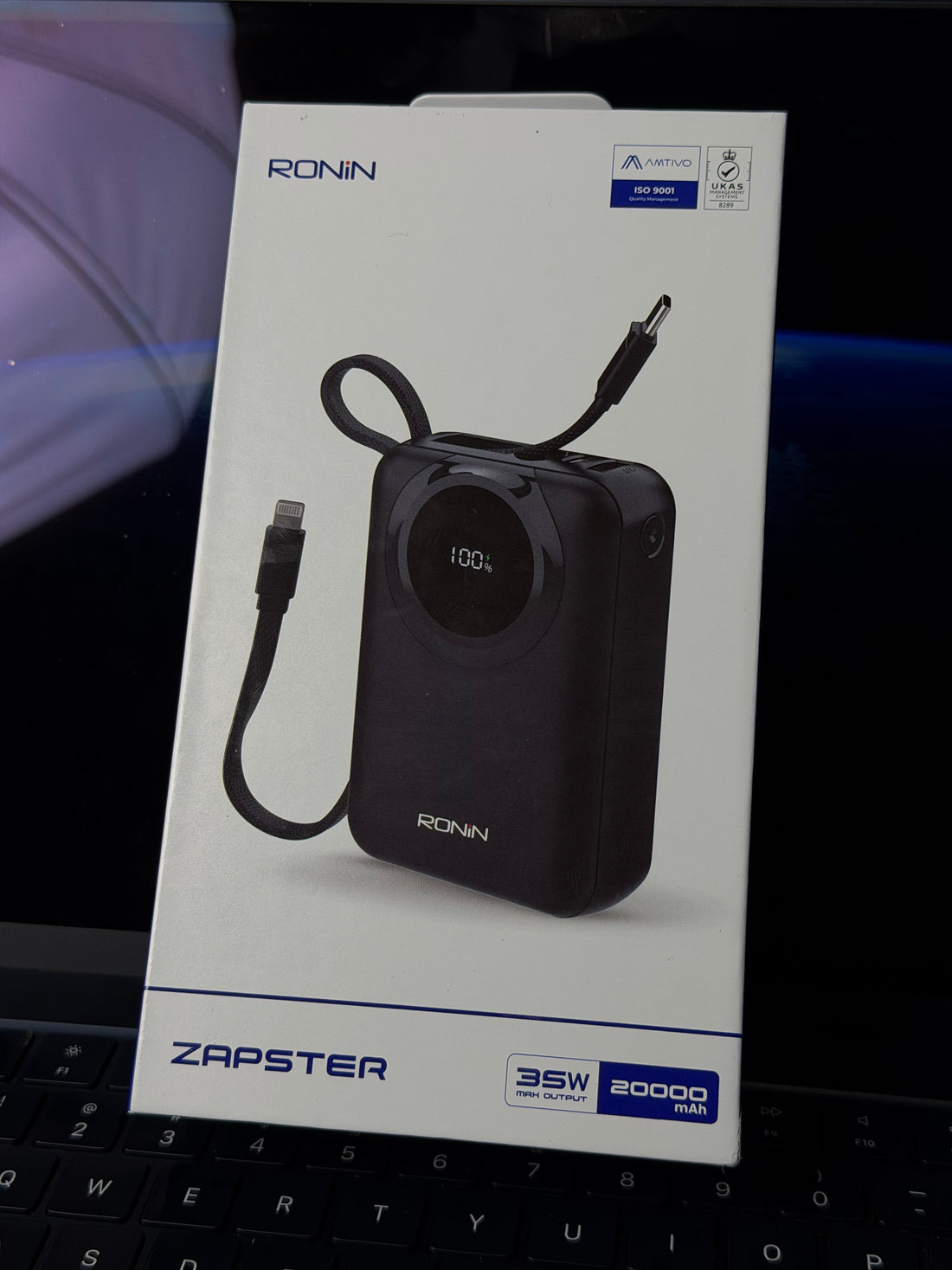 RONIN R-4040 Zapster: 20000mAh Power with 35W Max Speed