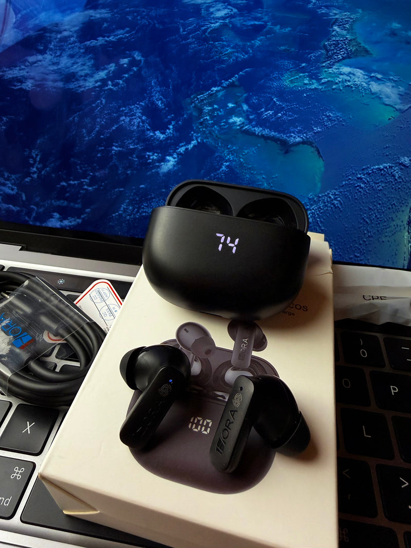 1Hora AUT211 Wireless Earbuds – ANC, Bluetooth 5.4, 25H Battery, 4-Mic ENC, Hi-Fi Sound