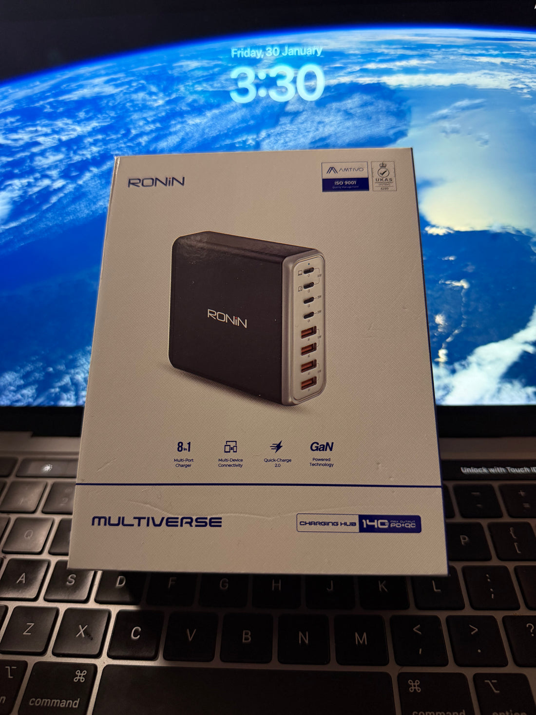 Ronin R-6040 Multiverse 140W 8-in-1 Multi-Port Charger – USB-C PD & USB-A Fast Charging Hub