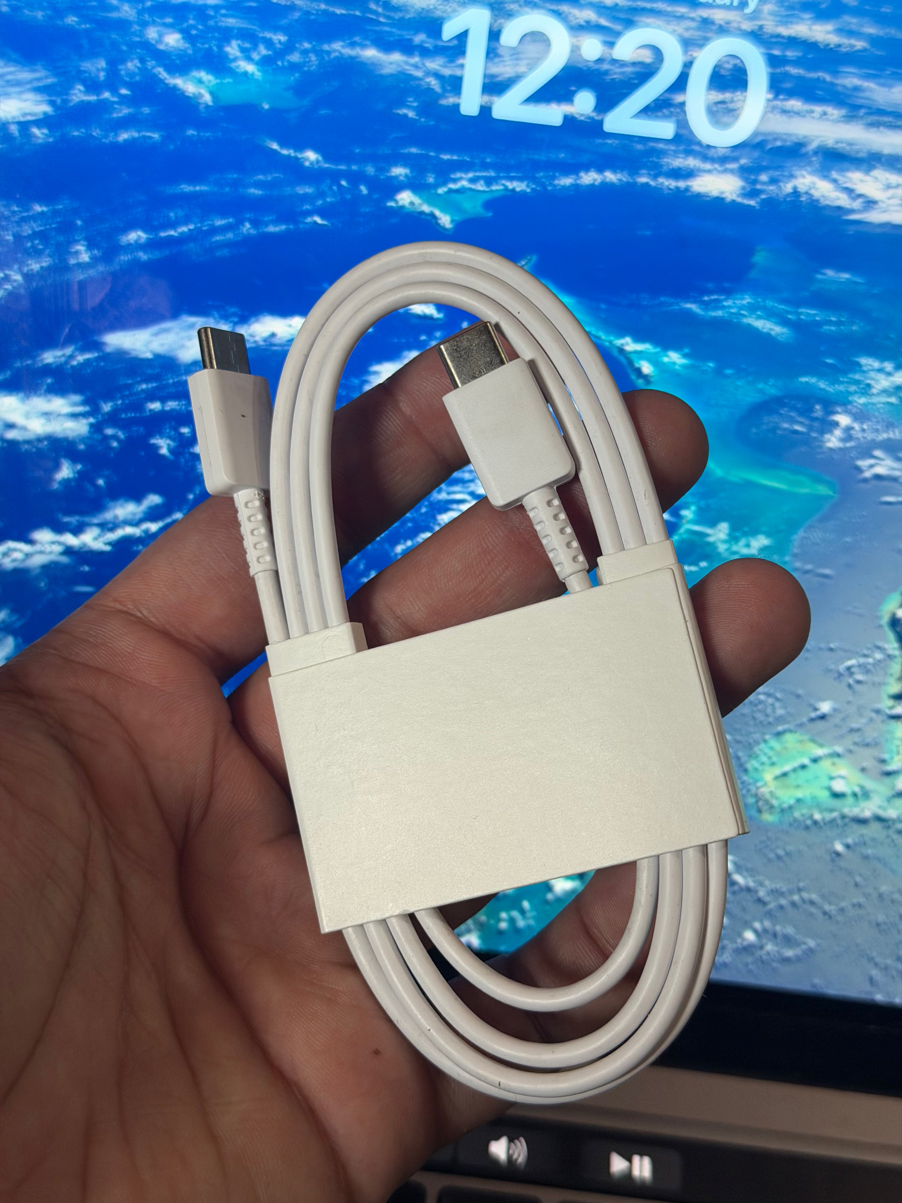 Samsung Original Type-C to Type-C Fast Charging Cable – Fast Charging Supported (Open Packaging)