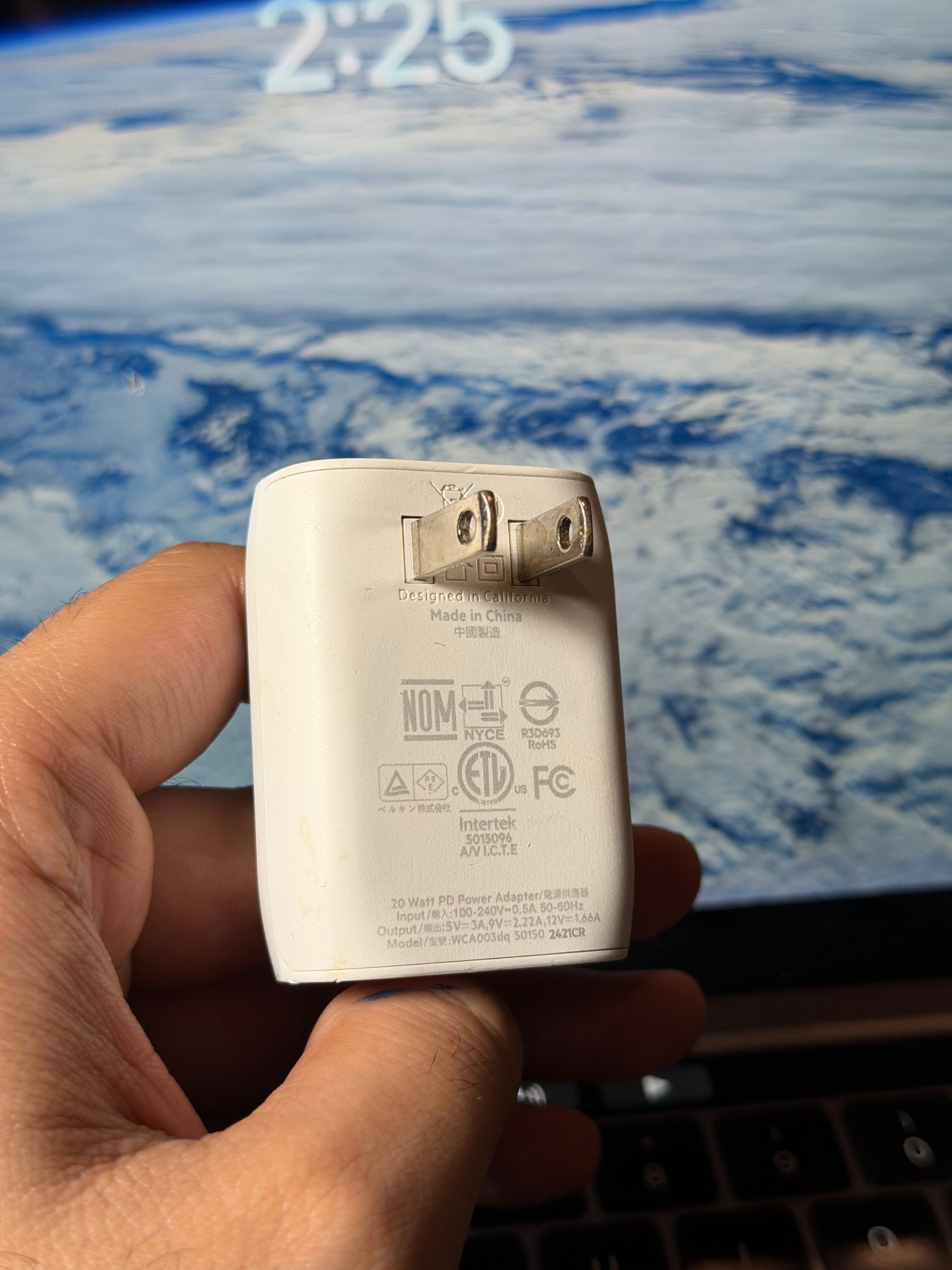 Belkin Original Made For Apple Fast adapter 18W–60W USB-C PD | iPhone, Samsung, Laptop | Open Packing