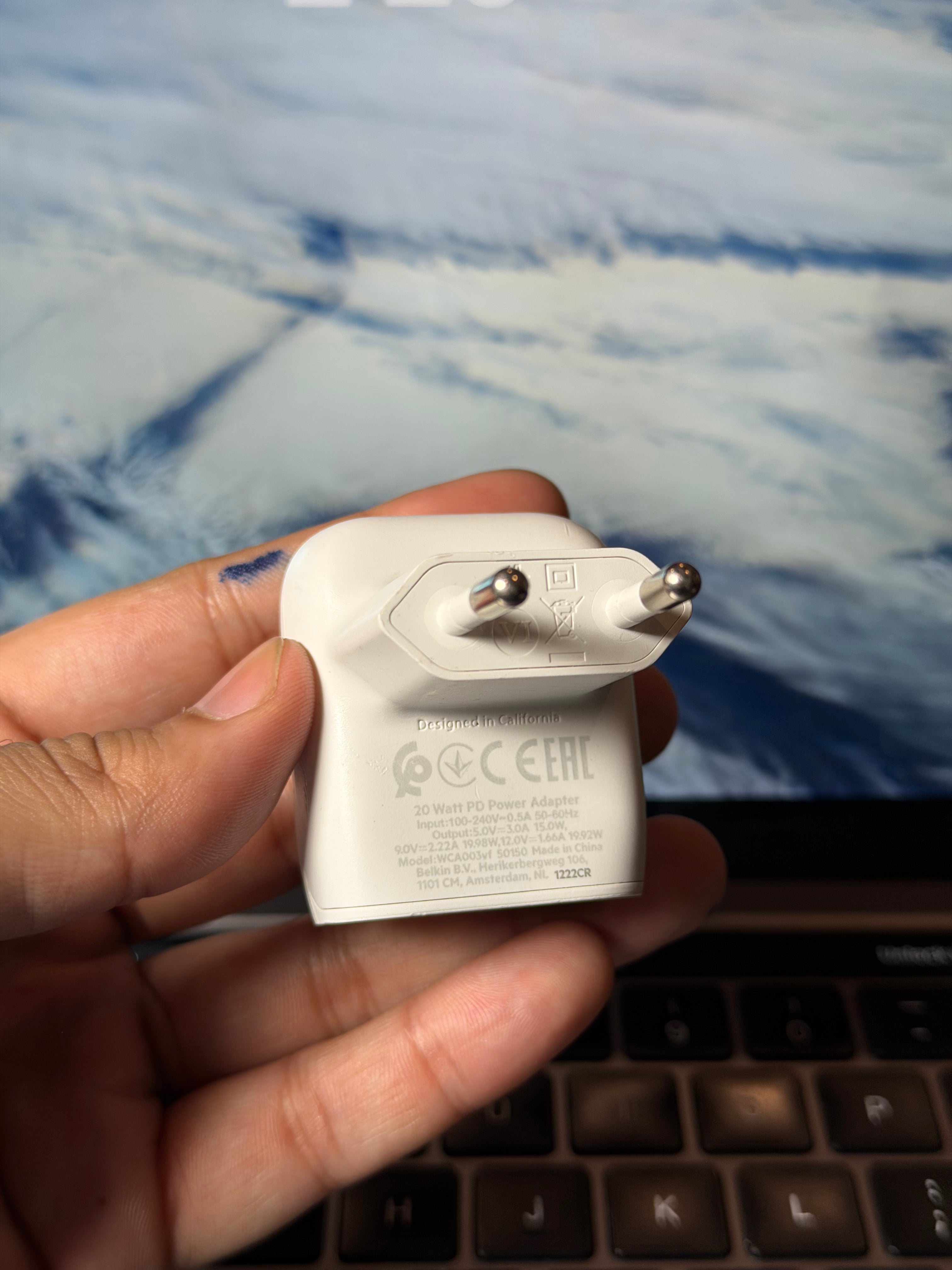 Belkin Original Made For Apple Fast adapter 18W–60W USB-C PD | iPhone, Samsung, Laptop | Open Packing