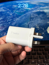 Belkin Original Made For Apple Fast Charger 18W–60W USB-C PD | iPhone, Samsung, Laptop | Open Packing