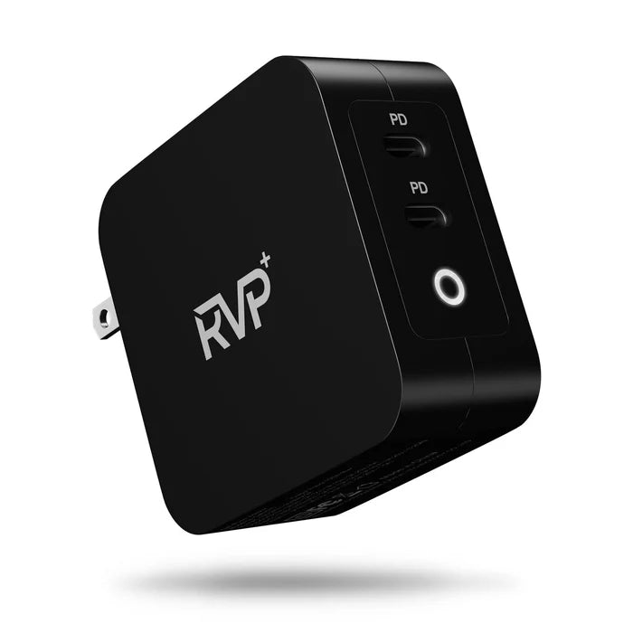 RVP+ 100W GaN USB-C Fast Charger + Type-C Cable (Open Pack) | PD 3.0 Dual Port