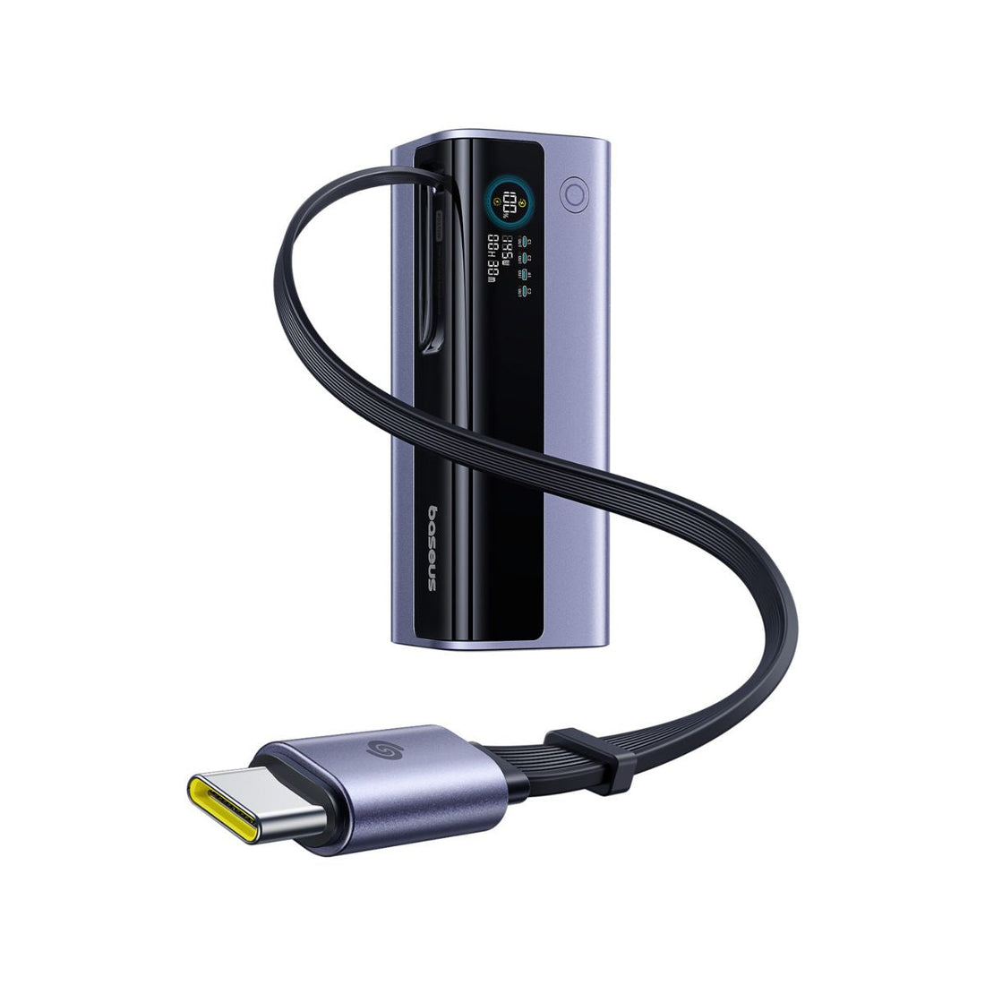 Baseus EnerGeek GR11 20000mAh 145W power bank with extended retractable USB-C cable – manufacturer reference