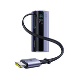 Baseus EnerGeek GR11 20000mAh 145W power bank with extended retractable USB-C cable – manufacturer reference