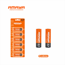 AMAYA LR6 AA Alkaline Batteries (6-Pack) | Mercury-Free, Cadmium-Free, Long-Lasting Power