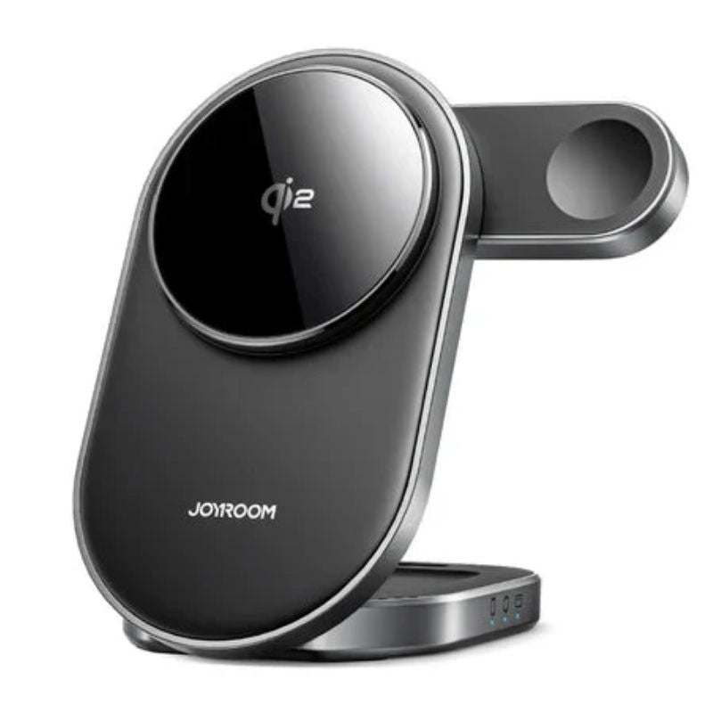 Joyroom JR-W17 3-in-1 Qi2 Magnetic Wireless Charger 15W | Black Price in Pakistan