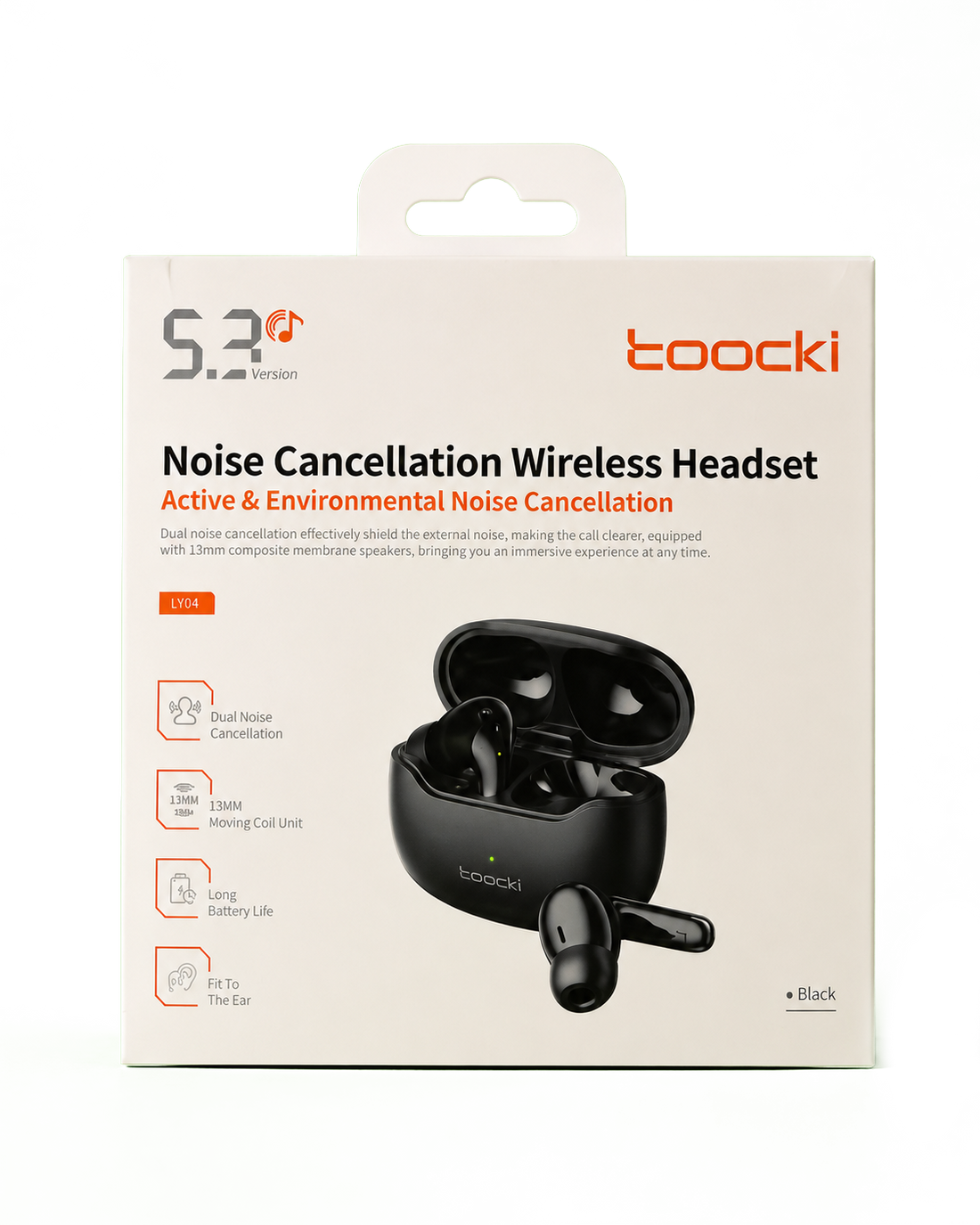 TOOCKI LY04 – True Wireless Earbuds | Deep Bass, Bluetooth 5.3, Type-C Charging & Long Battery Life