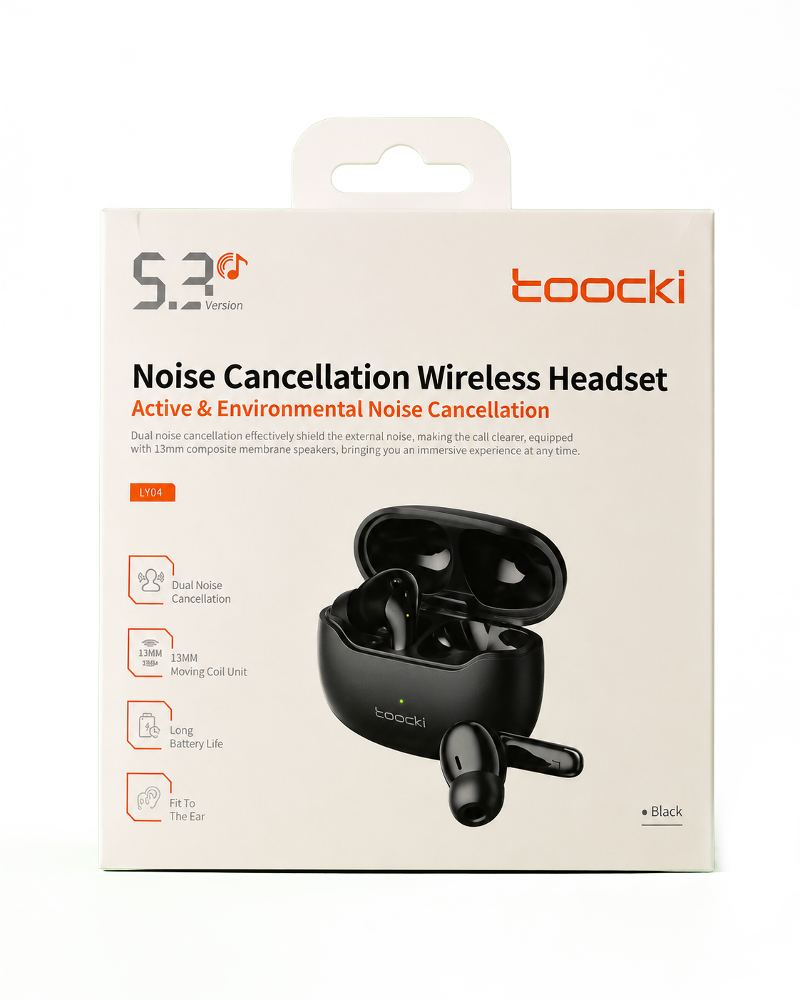 TOOCKI LY04 – True Wireless Earbuds | Deep Bass, Bluetooth 5.3, Type-C Charging & Long Battery Life