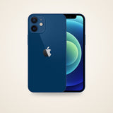 Used iPhone 12 mini in blue, front and back