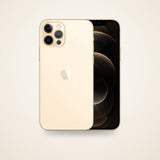 Used iPhone 12 Pro in gold, front and back