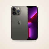 Used iPhone 13 Pro in graphite, front and back