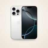 Used iPhone 16 Pro in white titanium, front and back