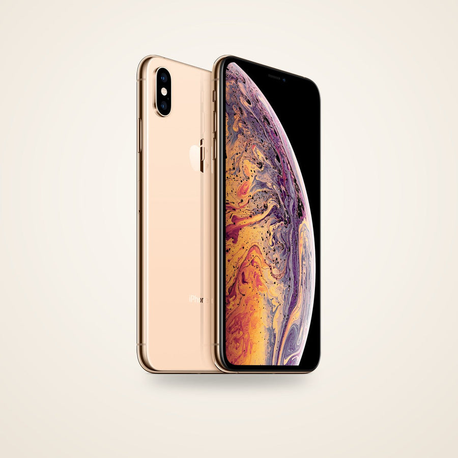 Used iPhone XS Max in gold, front and back
