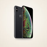 Used iPhone XS Max in space grey, front and back