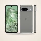 Used Google Pixel 8 in hazel, front and back