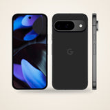 Used Google Pixel 9 in obsidian, front and back